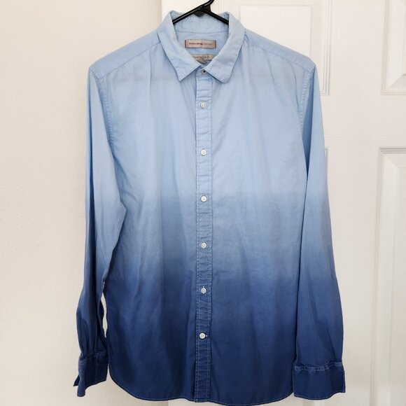 Banana Republic Other - Banana Republic Heritage Ombre Cotton Casual Button Down Shirt, M